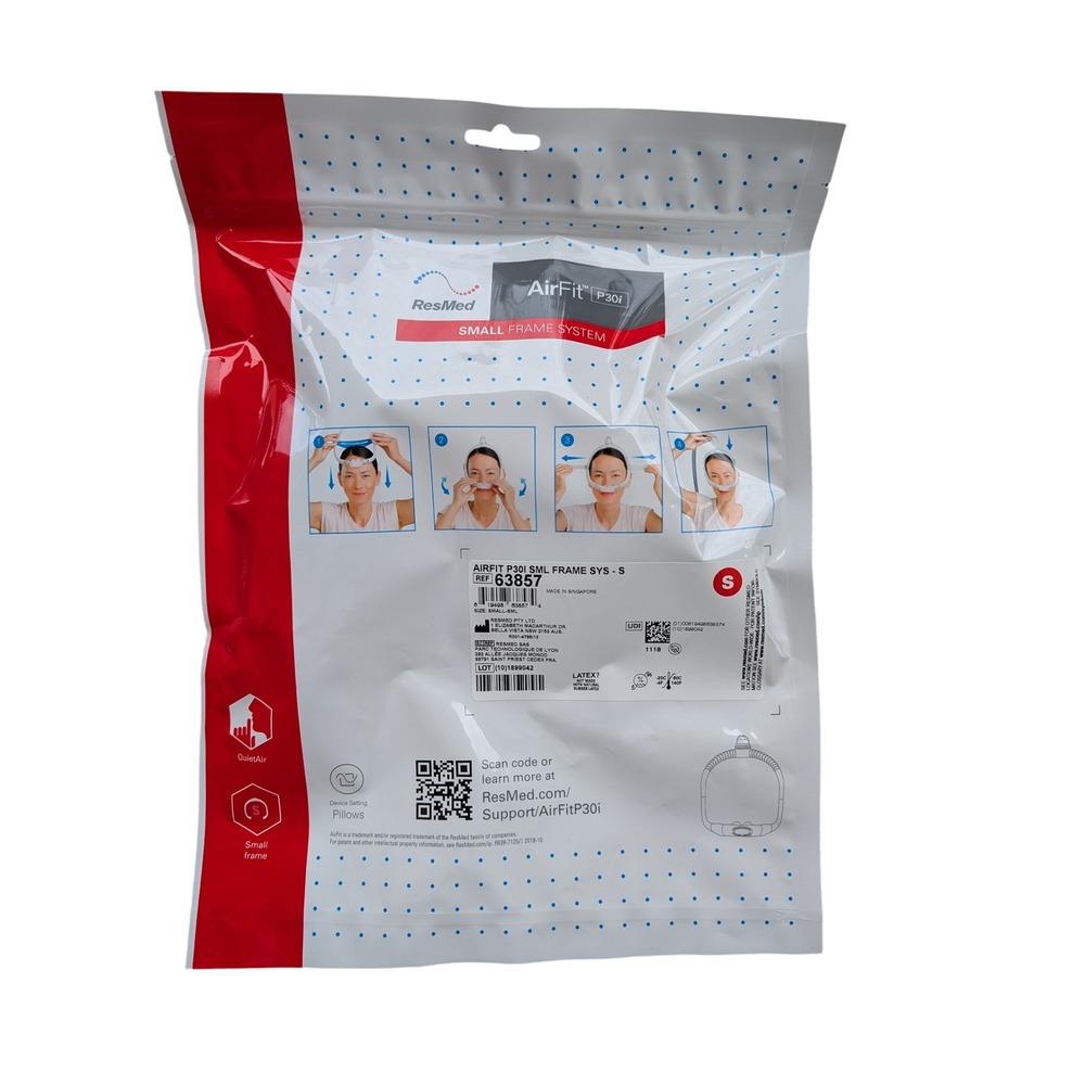 ResMed AirFit P30i System Small Frame 63857 Brand New